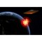 An Orbiting Ufo Launches A Deadly Attack Upon The Surface Of Earth Poster Print